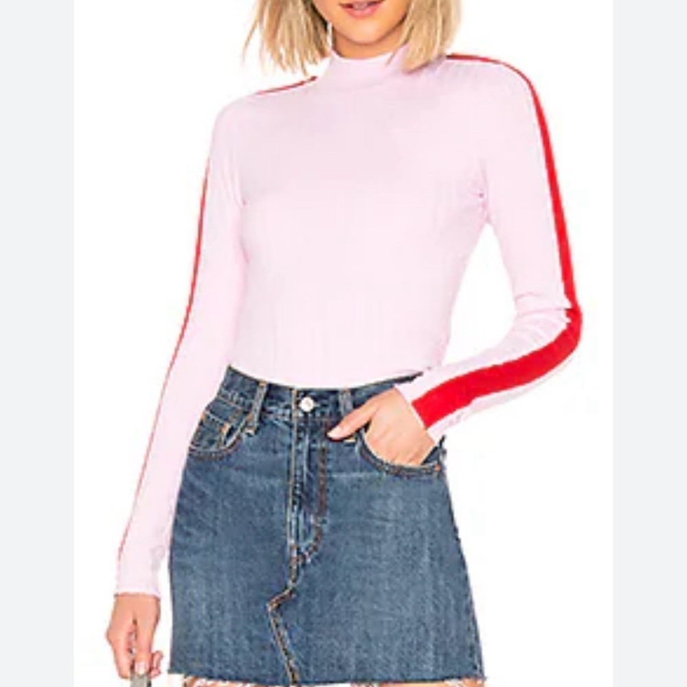 Revolve Lovers and Friends Love Sweater in Pink & Red size S